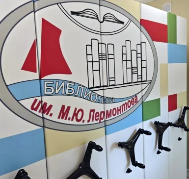 Брендированные стеллажи для библиотеки