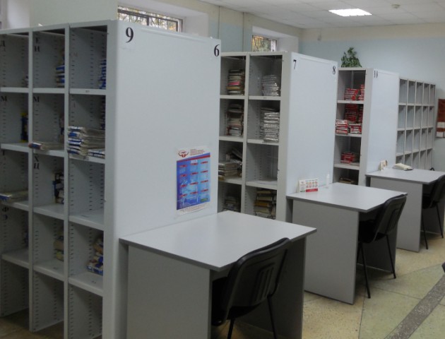 Ячеистые стеллажи для карточек